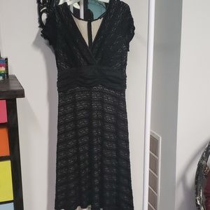 Black lace dress
